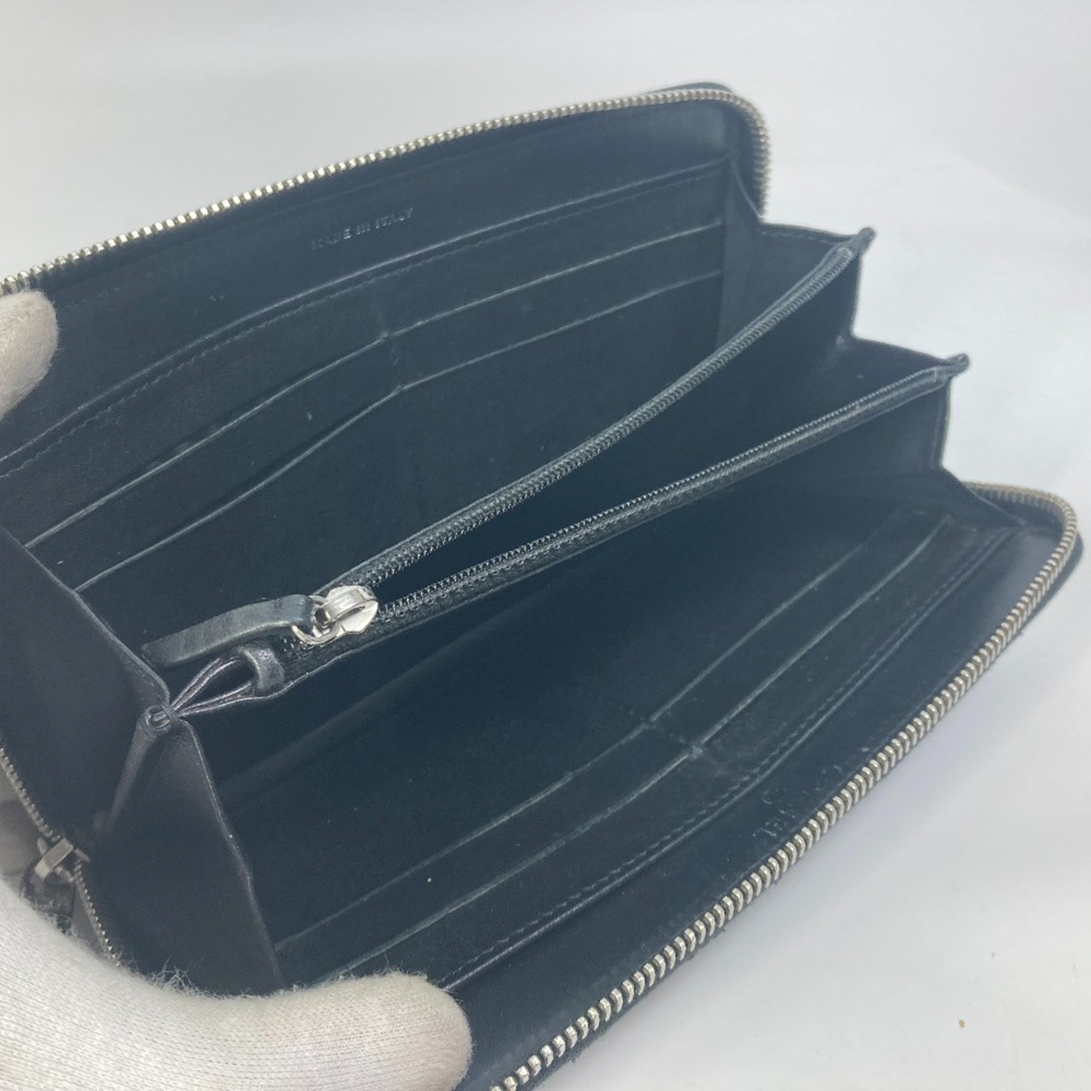 CHANEL Black Lambskin Leather Logo Wallet - Picture 8 of 16
